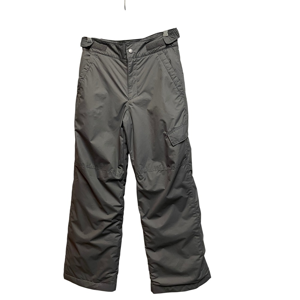 Columbia Youth Snow Pants Gray Insulated Outgrown System SB8379 Medium 10/12